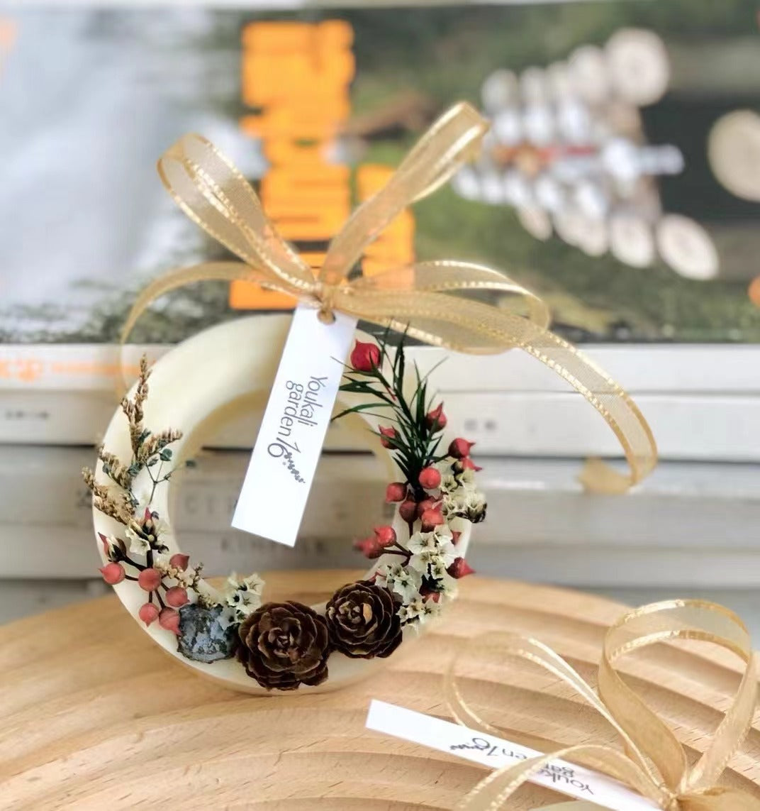 Handmade Scented Wax Ring Sachet For Small Areas , Gift - Morning