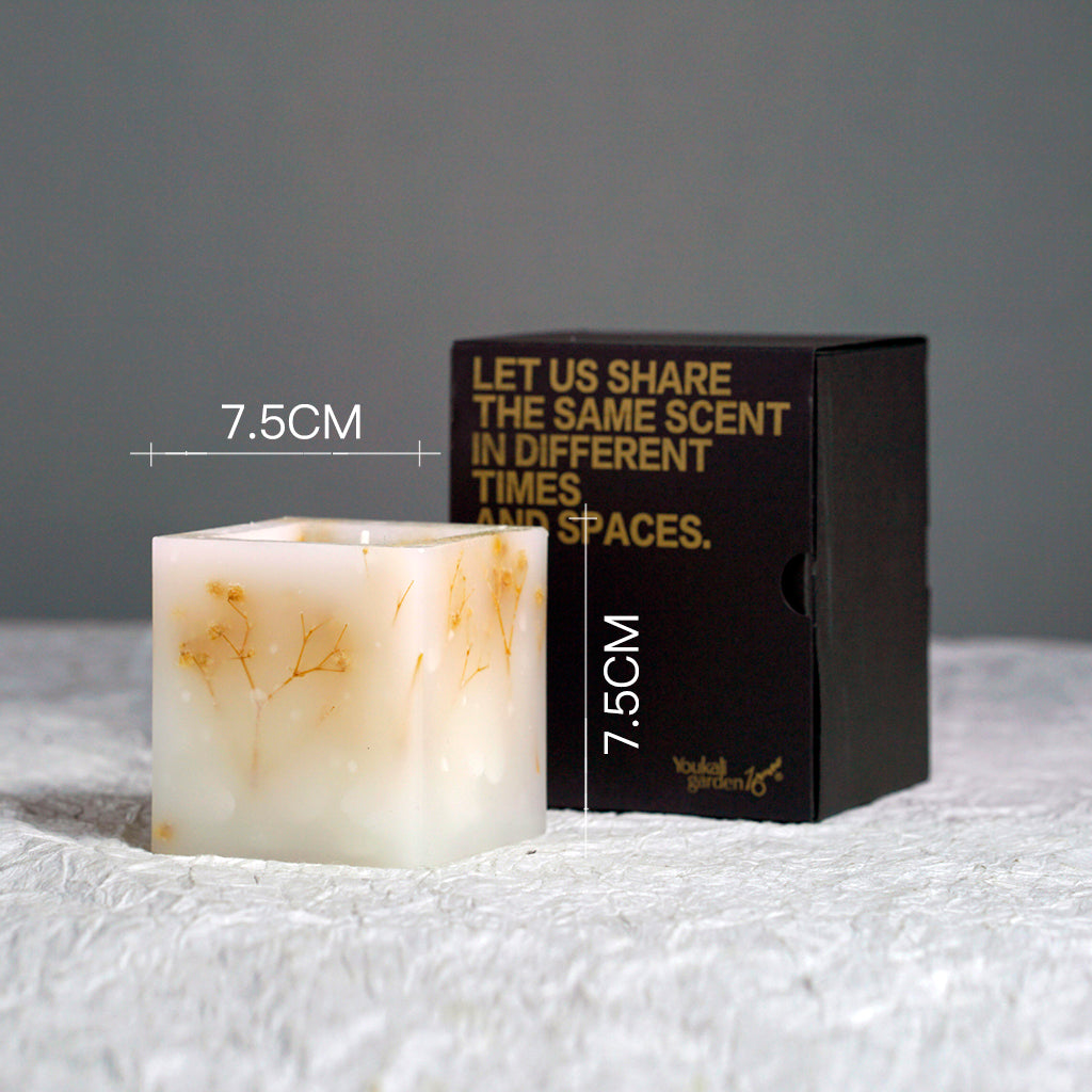 Handmade Shelled White Scented Art Candle for Yoga,Home Decor,Gift 9-12 oz,25-32 Hours