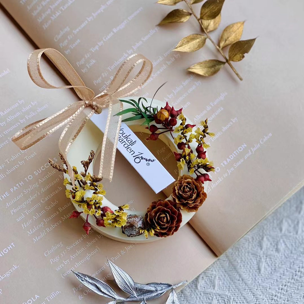 Handmade Scented Wax Ring Sachet For Small Areas , Gift - Morning