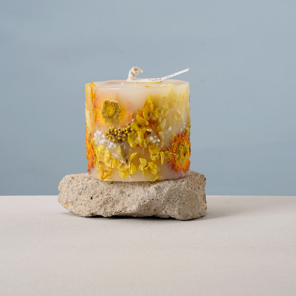 Handmade Green Botanical Art Scented Candle for Wedding,Gift,Home Decor-19 oz 68 Hours Long Burning Time