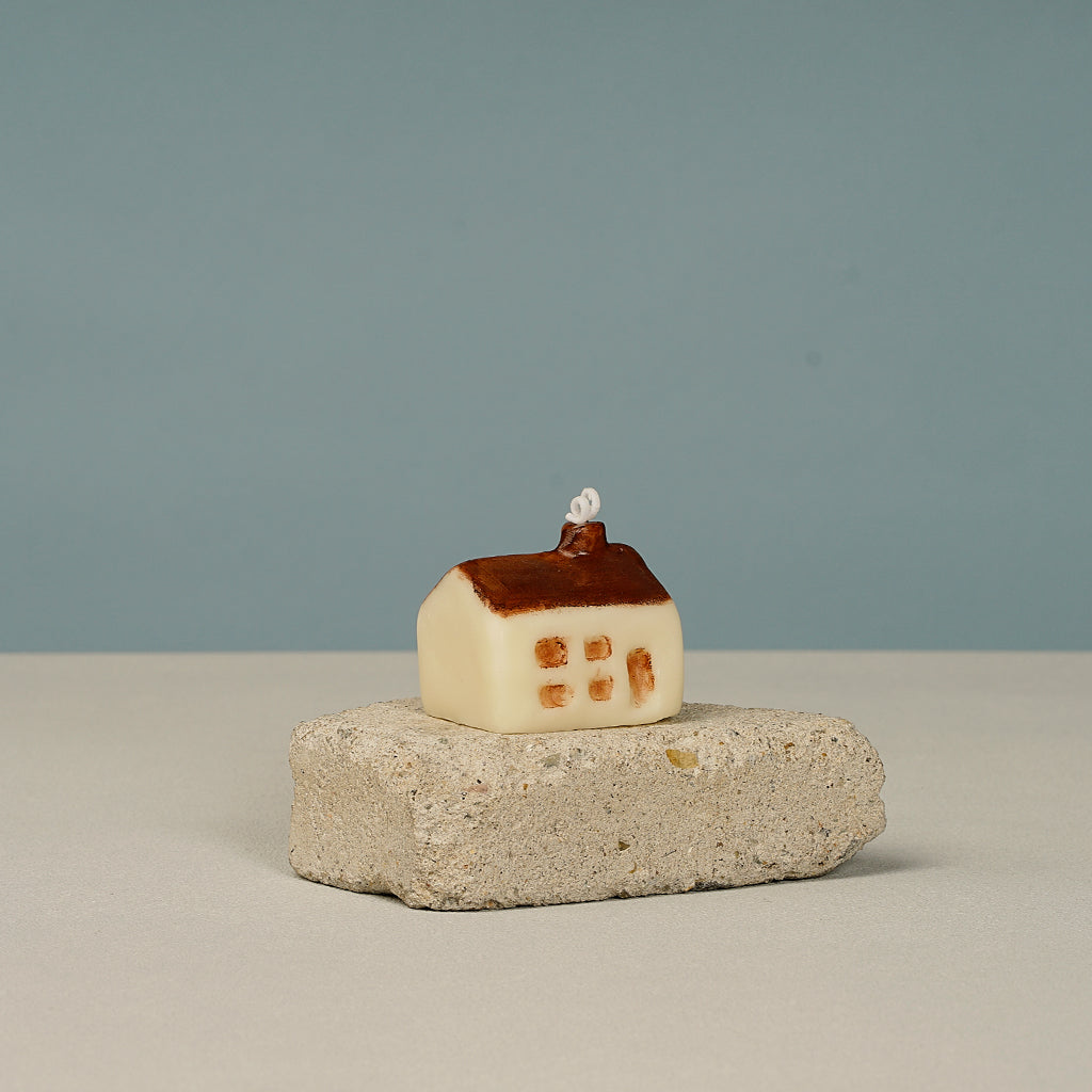 Creative Hand Painted House Shaped Scented Candles for Gift- Set of 5