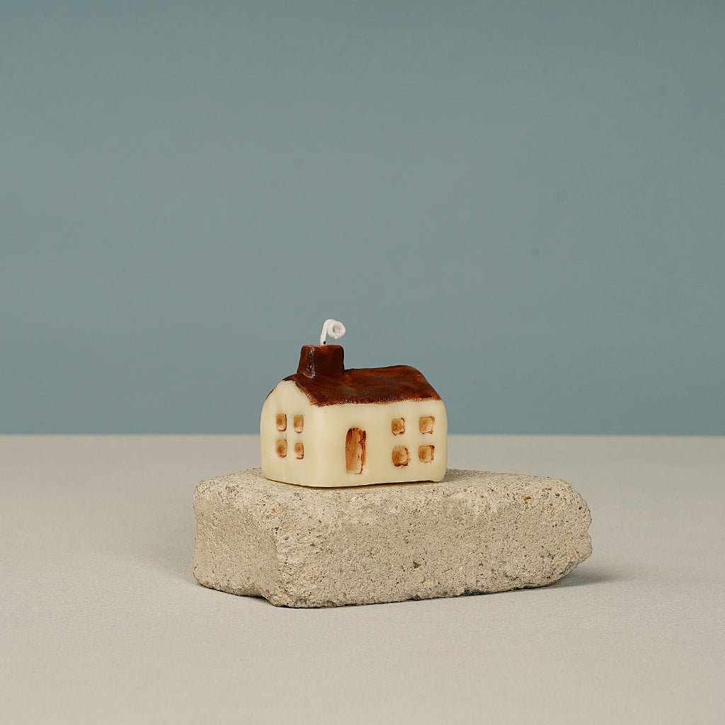 Creative Hand Painted House Shaped Scented Candles for Gift- Set of 5