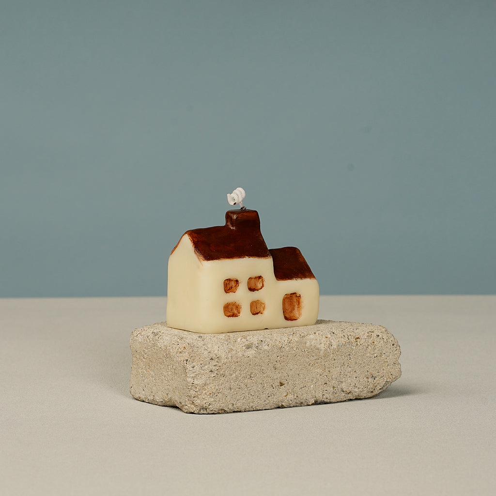 Creative Hand Painted House Shaped Scented Candles for Gift- Set of 5