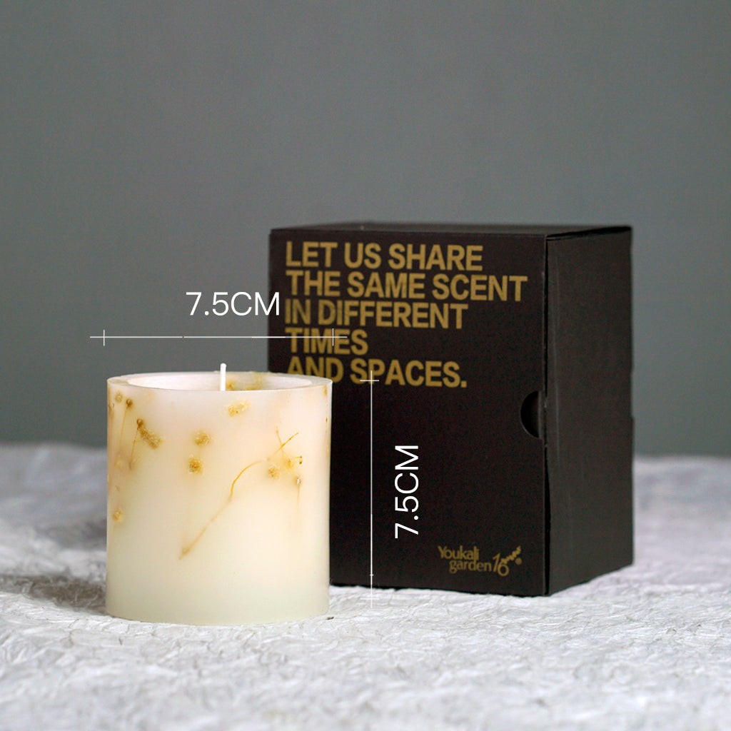 Handmade Shelled White Scented  Art Candle for Yoga,Home Decor,Gift 9-12 oz,25-32 Hours