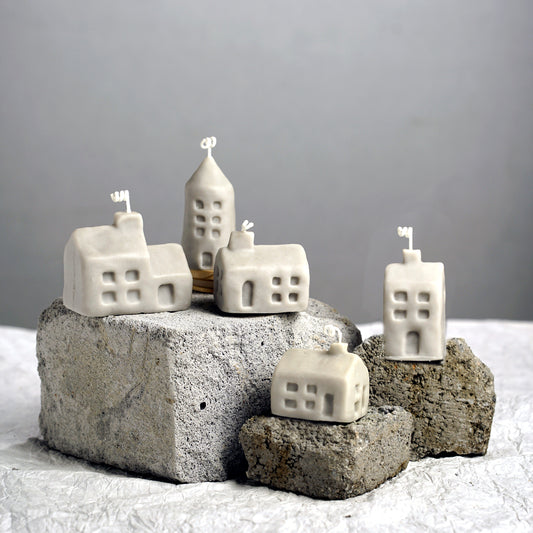 Creative  House Shaped Scented Candles for Gift-  Set of 5